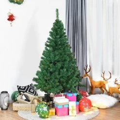 Costway Artificial PVC Christmas Tree W/Stand Holiday Season Indoor Outdoor Green -Outlet Xmas Decor Tree Store GUEST d8aa90e9 5d3d 403a aac7 f48bf6068b3e