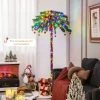 Costway 6FT Pre-Lit Artificial Tropical Christmas Palm Tree w/ 210 Multi-Color Lights