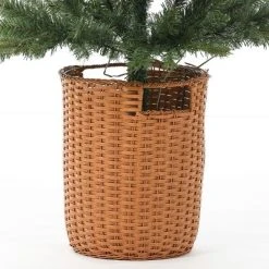 LuxenHome 6.5ft Pre-Lit LED Artificial Slim Fir Christmas Tree with Pot 11 LuxenHome 6.5ft Pre-Lit LED Artificial Slim Fir Christmas Tree with Pot -Outlet Xmas Decor Tree Store GUEST d9ed2660 efff 4095 b5a2 23fc1a8b18d4