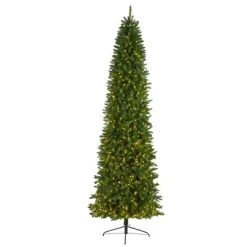 Nearly Natural Pre-Lit LED Slim Green Mountain Pine Artificial Christmas Tree Clear Lights -Outlet Xmas Decor Tree Store GUEST da0cd17f 4453 426b a973 de96cf0a9ebd