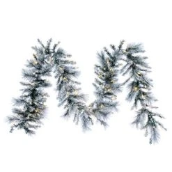 Vickerman Artificial 9' Flocked Jackson Pine Garland -Outlet Xmas Decor Tree Store GUEST daeb76eb 7334 4bb0 8fe5 effa2da0d418