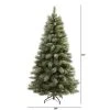 6ft Nearly Natural Unlit Snowed French Alps Mountain Pine with Pinecones Artificial Christmas Tree -Outlet Xmas Decor Tree Store GUEST db265c50 0f61 41a1 854e a6d32269ff02