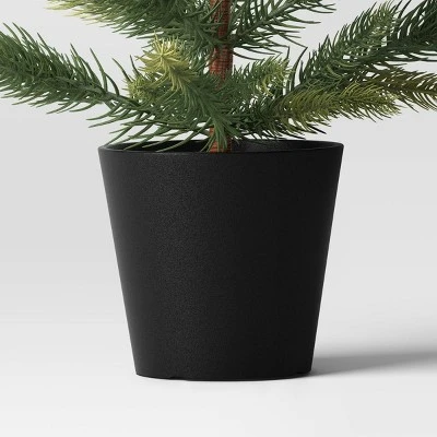 21" Indexed Balsam Fir Artificial Christmas Tree with Black Plastic Pot - Wondershop™ 5 21" Indexed Balsam Fir Artificial Christmas Tree with Black Plastic Pot - Wondershop™ - Image 3