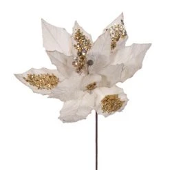 Vickerman 17" Poinsettia Stem -Outlet Xmas Decor Tree Store GUEST dbb6a75f d71b 4dad 9a79 36a2d6707169