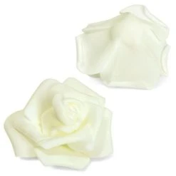 Juvale 100 Pack Ivory Artificial Rose Flower Heads, 3 Inch Stemless Flowers for Weddings, Bouquets, DIY Crafts -Outlet Xmas Decor Tree Store GUEST dbb93ec2 96ed 4425 adf8 8bff5c222121