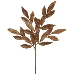 Vickerman 22" Glitter BayLeaf Artificial Christmas Spray -Outlet Xmas Decor Tree Store GUEST dc9020c7 2552 4101 9342 8e948781988f