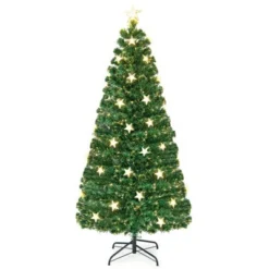 Tangkula 4/5/6/7 FT Artificial Christmas Tree Prelit Fiber Optic Xmas Tree w/ Warm White Lights 8 Light Modes 24 Tangkula 4/5/6/7 FT Artificial Christmas Tree Prelit Fiber Optic Xmas Tree w/ Warm White Lights 8 Light Modes -Outlet Xmas Decor Tree Store GUEST dcb565f1 2400 41a3 a9de d503bea63eea