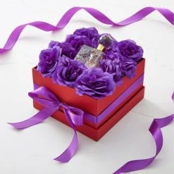 Bright Creations 50 Pack Purple Roses Artificial Flowers Bulk, 3 Inch Stemless Fake Silk Roses for Decorations, Wedding