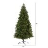 7ft Nearly Natural Pre-Lit LED Grand Teton Spruce Flat Back Artificial Christmas Tree Clear Lights