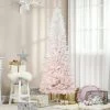 HOMCOM 70.75" Tall Unlit Pencil Fir Artificial Christmas Tree with Realistic Branches and 406 Tips, Pink and White 2 HOMCOM 70.75" Tall Unlit Pencil Fir Artificial Christmas Tree with Realistic Branches and 406 Tips, Pink and White -Outlet Xmas Decor Tree Store GUEST ddc9765b 3bee 43c6 85b9 67e359b7c4c2