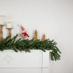 Northlight Real Touch™ Pre-Lit Grande Spruce Artificial Christmas Garland - Clear Lights - 9' x 14"