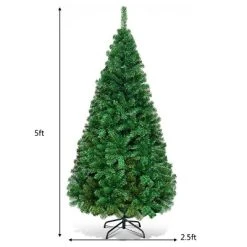 Costway Artificial PVC Christmas Tree W/Stand Holiday Season Indoor Outdoor Green -Outlet Xmas Decor Tree Store GUEST de41b632 f46e 4065 9ac9 f257d7a10b33