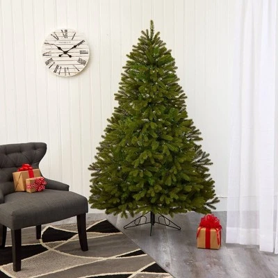 6ft Nearly Natural Pre-Lit LED Cambridge Spruce Flat Back Artificial Christmas Tree Warm White Lights 9 6ft Nearly Natural Pre-Lit LED Cambridge Spruce Flat Back Artificial Christmas Tree Warm White Lights - Image 7