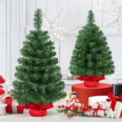 Yaheetech Tabletop Christmas Tree Mini Artificial Christmas Tree with Cement Base, Green 14 Yaheetech Tabletop Christmas Tree Mini Artificial Christmas Tree with Cement Base, Green -Outlet Xmas Decor Tree Store GUEST dffec443 b434 4b07 aee3 e9b7118231c6