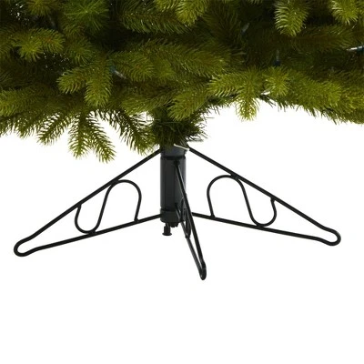 6ft Nearly Natural Pre-Lit LED Cambridge Spruce Flat Back Artificial Christmas Tree Warm White Lights 6 6ft Nearly Natural Pre-Lit LED Cambridge Spruce Flat Back Artificial Christmas Tree Warm White Lights - Image 4