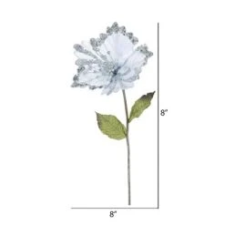 Vickerman 23" Hibiscus Aritificial Christmas Pick