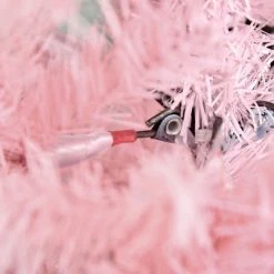 HOMCOM Tall Unlit Slim Douglas Fir Artificial Christmas Tree with Realistic Branches with Tips, Pink 14 HOMCOM Tall Unlit Slim Douglas Fir Artificial Christmas Tree with Realistic Branches with Tips, Pink -Outlet Xmas Decor Tree Store GUEST e2aca2d6 0a32 4a29 82d5 1acc9344a750