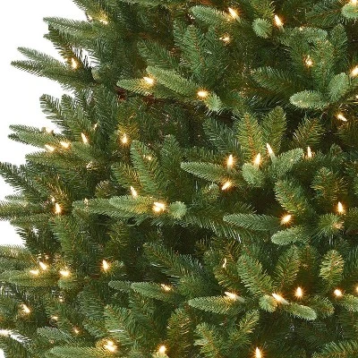 Puleo 12' Pre-Lit LED Full Monroe Fir Artificial Christmas Tree Warm White Lights 4 Puleo 12' Pre-Lit LED Full Monroe Fir Artificial Christmas Tree Warm White Lights - Image 2