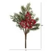 Nearly Natural 20-in Iced Pine and Berries Artificial Plant (Set of 4) -Outlet Xmas Decor Tree Store GUEST e30c9729 340d 4f9c 9f83 23ccceeadacb