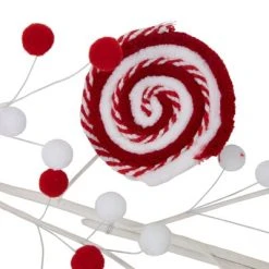 Northlight 30" Candy Cane Swirls and Pom Poms Christmas Garland -Outlet Xmas Decor Tree Store GUEST e3cb5872 8b9c 4053 aad8 59a9f78ec147