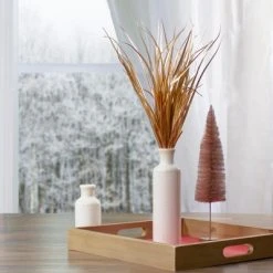 Northlight 19" Gold Glittered Artificial Grass Christmas Pick