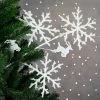 Northlight 28.5" Glittered White Snowflake and Reindeer Christmas Spray -Outlet Xmas Decor Tree Store GUEST e797a243 d2b2 4ffc 9ff6 7d31469dbcf1