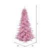 Vickerman Pink Fir Artificial Christmas Tree