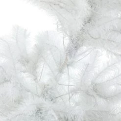 LuxenHome 7ft Pre-Lit LED Artificial White Full Fir Christmas Tree -Outlet Xmas Decor Tree Store GUEST e79ffc23 0a21 4453 b052 40b9d18f801a