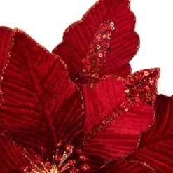 Northlight 20" Lighted Red Velvet Poinsettia Christmas Stem Spray -Outlet Xmas Decor Tree Store GUEST e7b3fbbc 8a00 4968 a648 4850d3a43758
