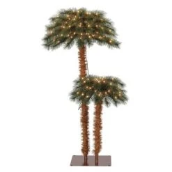 Home Heritage Prelit Artificial Tropical Christmas Holiday Palm Tree, White Incandescent Lights and Stand -Outlet Xmas Decor Tree Store GUEST e9723013 5798 45c8 a458 9aa9c11c62d7