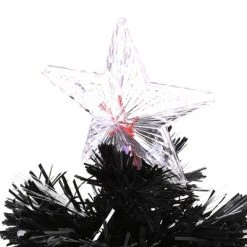 HOMCOM 35.5" Tall Pre-Lit Douglas Fir Artificial Christmas Tree with Realistic Branches, 90 Multi-Color LED Lights, Fiber Optics, and 90 Tips, Black 10 HOMCOM 35.5" Tall Pre-Lit Douglas Fir Artificial Christmas Tree with Realistic Branches, 90 Multi-Color LED Lights, Fiber Optics, and 90 Tips, Black -Outlet Xmas Decor Tree Store GUEST e9b9b355 d123 4f81 87ca 4e9ee4183d7a