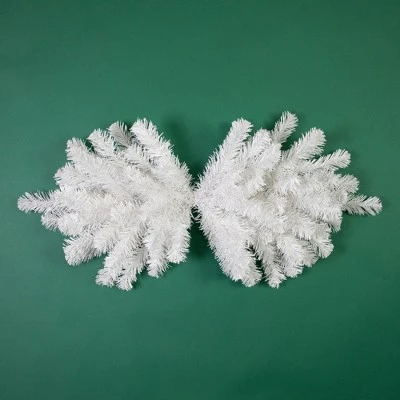 Northlight 32" Unlit Snow White Artificial Christmas Door Swag 7 Northlight 32" Unlit Snow White Artificial Christmas Door Swag - Image 5