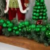 Northlight 6' Green 3-Finish Shatterproof Ball Christmas Garland