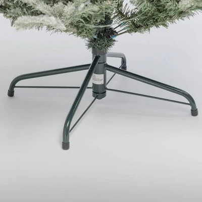 Aurio Pre-Lit LED Deluxe Flocked Kensington Fir Artificial Christmas Tree Multicolor Lights 6 Aurio Pre-Lit LED Deluxe Flocked Kensington Fir Artificial Christmas Tree Multicolor Lights - Image 4