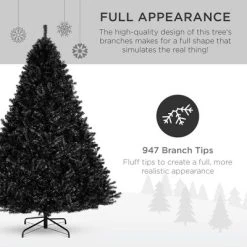 Best Choice Products Artificial Full Black Christmas Tree Holiday Decoration 13 Best Choice Products Artificial Full Black Christmas Tree Holiday Decoration -Outlet Xmas Decor Tree Store GUEST eb62b10f 5379 49b6 bf77 58714e5effe5