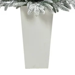 Nearly Natural 44-in Flocked Manchester Spruce Artificial Christmas Tree with 50 Lights and 133 Bendable Branches in White Planter 13 Nearly Natural 44-in Flocked Manchester Spruce Artificial Christmas Tree with 50 Lights and 133 Bendable Branches in White Planter -Outlet Xmas Decor Tree Store GUEST ec270858 b284 4a59 9345 074cc7188ca4