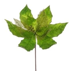 Vickerman 11" Velvet and Glitter Mesh Poinsettia Flower on Steem -Outlet Xmas Decor Tree Store GUEST ed2eec43 1311 4090 a0a6 64265d9b60fe