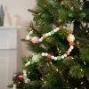 Northlight 6' Glittered Pastel Colored Candy Christmas Garland, Unlit