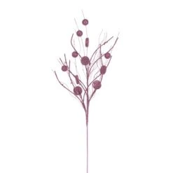 Vickerman 33" Ball and Coin Glitter Twig Spray -Outlet Xmas Decor Tree Store GUEST edb7621e a707 404c 925e 3211307883b2