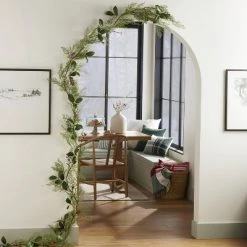 Hearth & Hand With Magnolia Faux Cedar & Magnolia Leaf with Winterberries Christmas Garland - Hearth & Hand™ with Magnolia