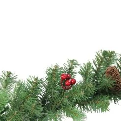 Northlight 9' x 10" Noble Fir with Berries Artificial Christmas Garland - Unlit