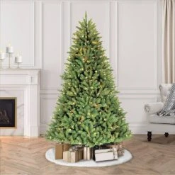 9ft Pre-lit Artificial Christmas Tree Full Forest Fir - Puleo -Outlet Xmas Decor Tree Store GUEST eeb505bc e731 41c5 b487 43d13c7280a9
