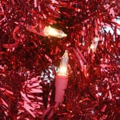 National Tree Company 6 ft Pre-Lit Artificial Christmas Tree, Red Tinsel, White Lights, Includes Stand 9 National Tree Company 6 ft Pre-Lit Artificial Christmas Tree, Red Tinsel, White Lights, Includes Stand -Outlet Xmas Decor Tree Store GUEST eebdef74 da15 4fb2 8f85 585c01acf025