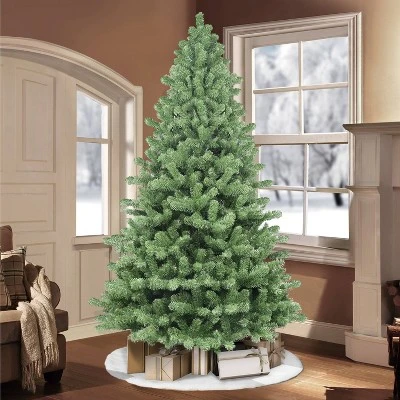 7.5ft Puleo Unlit Full Vermont Spruce Artificial Christmas Tree 3 7.5ft Puleo Unlit Full Vermont Spruce Artificial Christmas Tree
