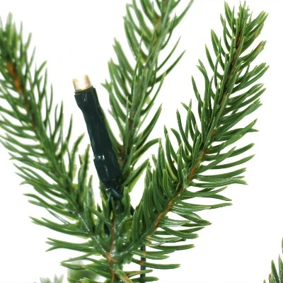 Sunnydaze Decor Sunnydaze Pre-Lit Farmhouse Artificial Fir Christmas Tree with Base - 50 Battery-Operated LED Lights - 3-Foot 4 Sunnydaze Decor Sunnydaze Pre-Lit Farmhouse Artificial Fir Christmas Tree with Base - 50 Battery-Operated LED Lights - 3-Foot - Image 2