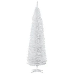 HOMCOM 82.75" Slim Noble Fir Unlit Artificial Christmas Tree with Realistic Branches and 499 Tips 26 HOMCOM 82.75" Slim Noble Fir Unlit Artificial Christmas Tree with Realistic Branches and 499 Tips -Outlet Xmas Decor Tree Store GUEST f01cc927 c68e 46d4 bdb9 a8d3ec6a45c3