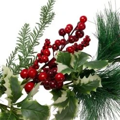 Northlight 5' x 5" Unlit Artificial Berry, Holly Leaves and Pine Needles Christmas Garland -Outlet Xmas Decor Tree Store GUEST f0ef9f21 1fea 457c 8ffa ddd298951450