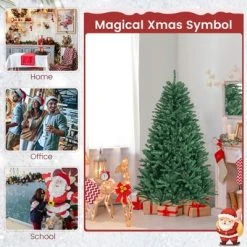 Costway 6ft Hinged Artificial Christmas Tree Unlit Douglas Full Fir Tree w/ 1355 Tips 19 Costway 6ft Hinged Artificial Christmas Tree Unlit Douglas Full Fir Tree w/ 1355 Tips -Outlet Xmas Decor Tree Store GUEST f0f01a53 e751 4f6a 91f2 826097595338