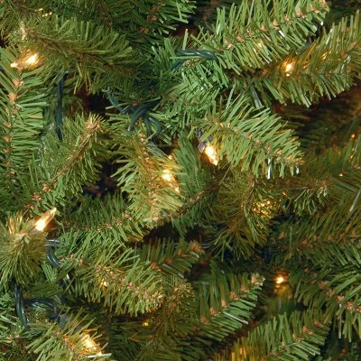National Tree Company 6 ft Artificial Pre-Lit Slim Christmas Tree, Green, Kingswood Fir, White Lights, Includes Stand 4 National Tree Company 6 ft Artificial Pre-Lit Slim Christmas Tree, Green, Kingswood Fir, White Lights, Includes Stand - Image 2