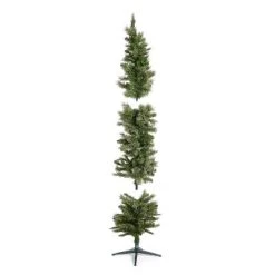 Home Heritage Pre-Lit Skinny Artificial Pine Christmas Tree with Lights and Foldable Stand -Outlet Xmas Decor Tree Store GUEST f105e481 f6d1 4092 a552 12b8c83b1614
